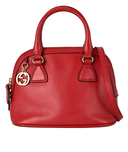 Small Borse Dome Crossbody, &pound;395, Handbags, Red, Leather, Front view
